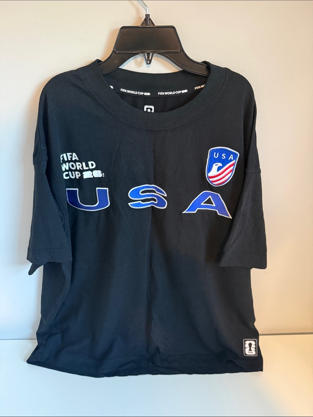 USA World Cup official FIFA World Cup 2026 USA T‑Shirt with USA Patch